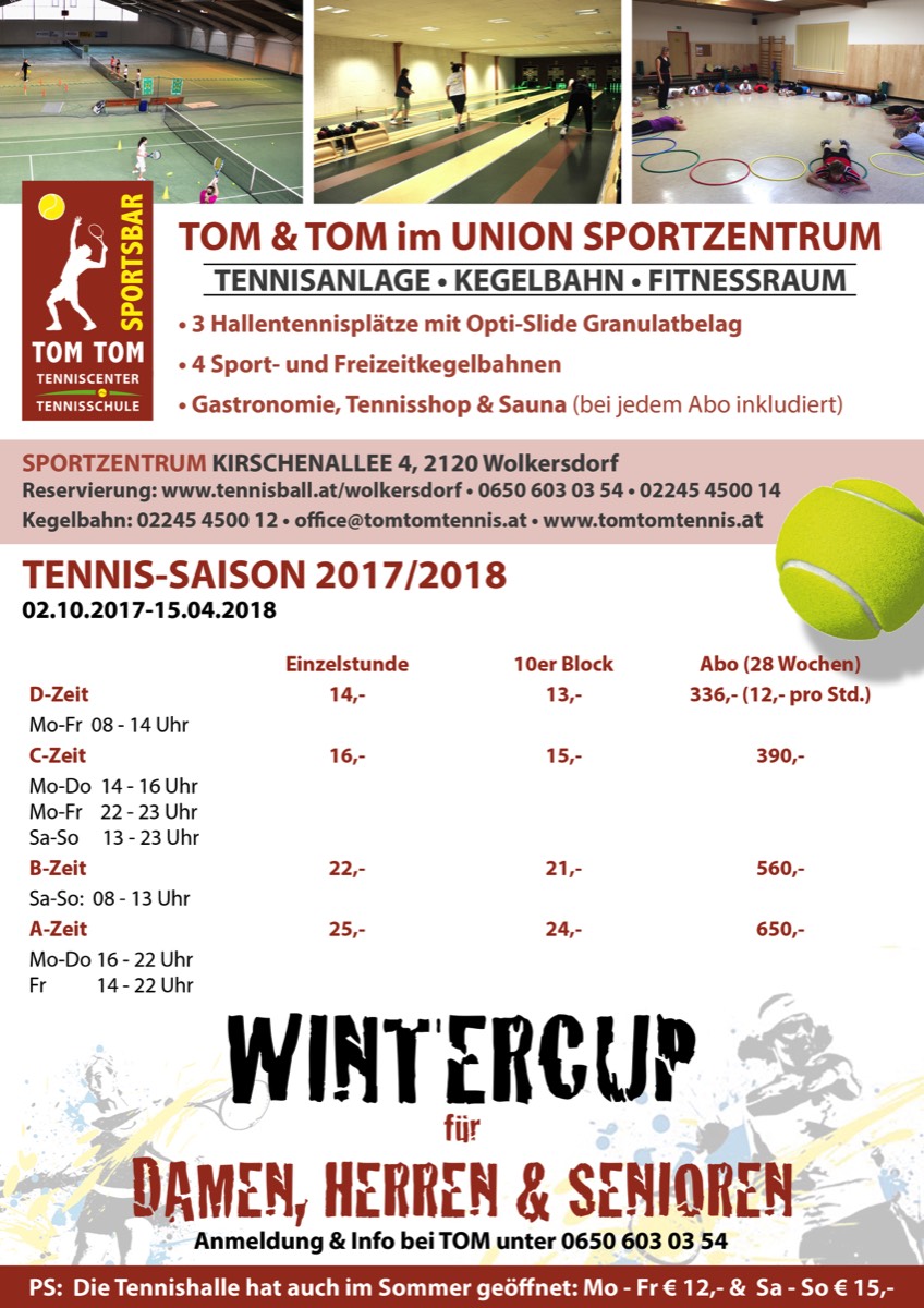 Tom & Tom Tennis-Saison 2017/2018