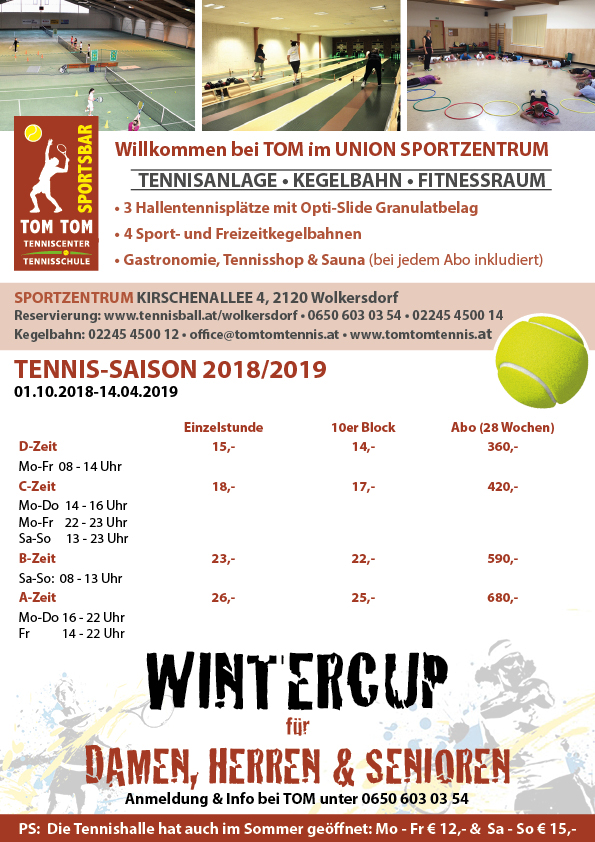 Tennis-Saison 2018/2019