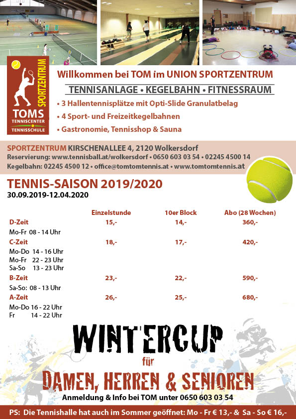 Tennis-Saison 2019/2020